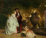 Auguste Serrure The Little Flower Seller painting
